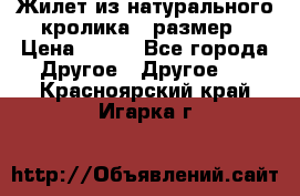 Жилет из натурального кролика,44размер › Цена ­ 500 - Все города Другое » Другое   . Красноярский край,Игарка г.